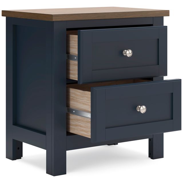 Signature Design by Ashley® Landocken Blue/Brown Nightstand-1