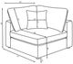Coaster® Serene 4-Piece Charcoal Sectional-3