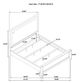 Coaster® Marielle Distressed White California King Panel Bed -4