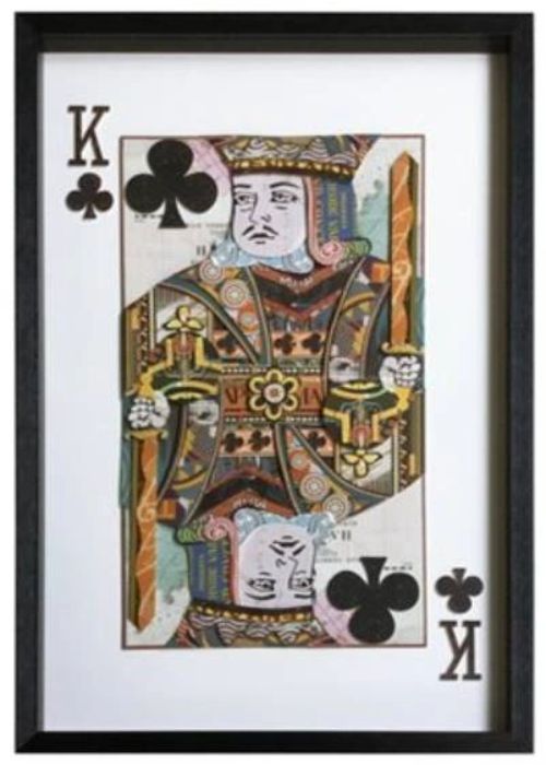 YHD King of Clubs Wall Art-0