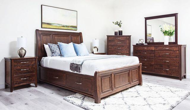 Mako Wood Furniture Whistler Maple Mirror-2