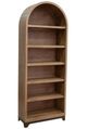 International Furniture Direct Natural Parota Cappuccino Brown Bookcase-0
