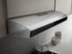Elica Techne Series Aria 36" Stainless Steel Under Cabinet Range Hood with Black Glass Trim-1