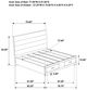 Coaster® Felicity 4-Piece White High Gloss Eastern King Bedroom Set -5