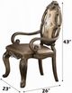 ACME Furniture Ragenardus 2-Piece Vintage Oak Arm Chairs-2