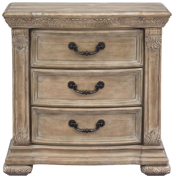 Magnussen Home® Marisol Fawn 3-Drawer Nightstand-3