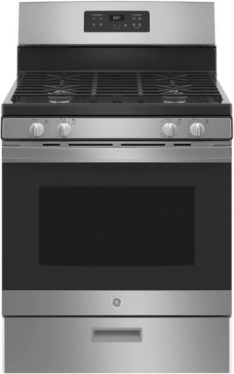 GE® 30" Stainless Steel Freestanding Gas Range