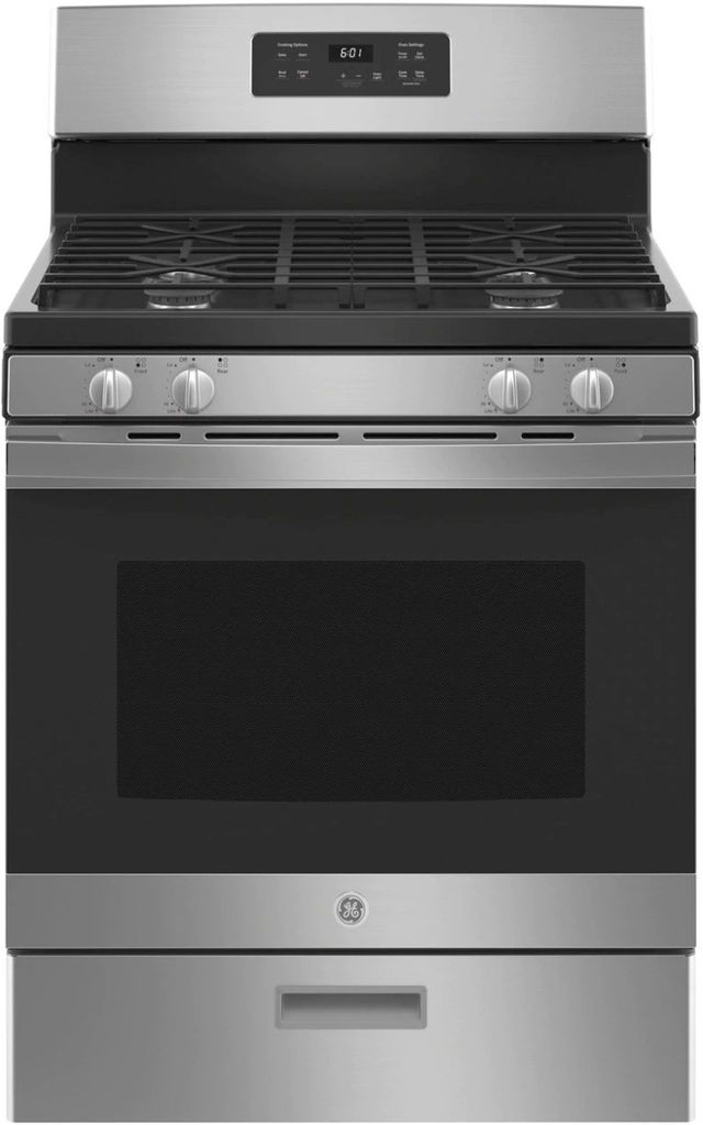 GE® 30" Stainless Steel Freestanding Gas Range-0