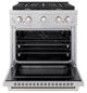 ZLINE 30" Satin Stainless Steel Pro Style Gas Range-1