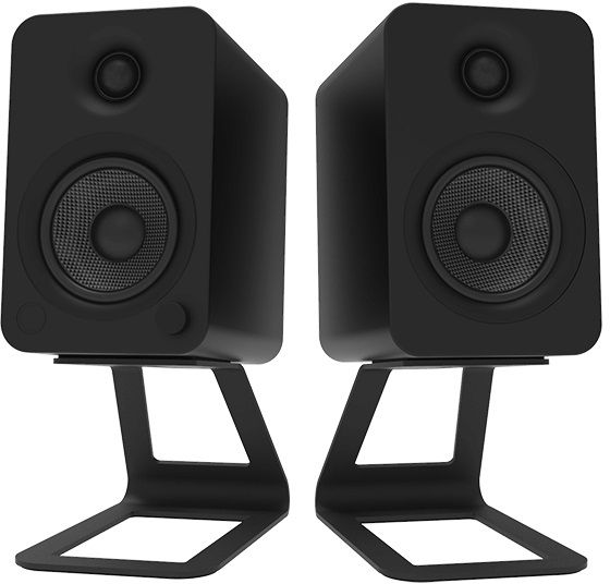 Kanto Black Desktop Speaker Stand Pair-1