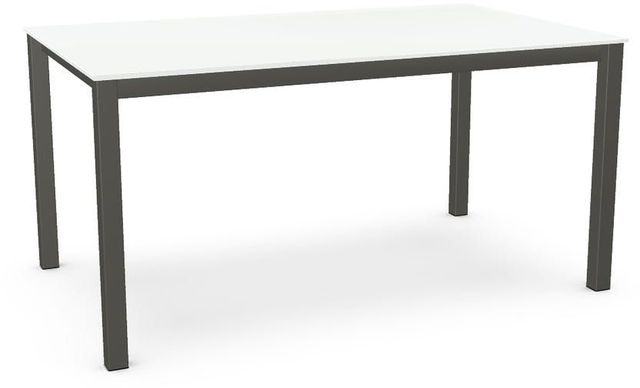 Amisco Customizable Ricard White Glass Rectangular Table-0