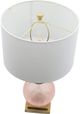 A & B Home Brass/Pink Globe Lamp-2