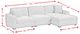 Elements International Arizona 3-Piece Steno Charcoal Right-Arm Facing Sectional and Chaise-2