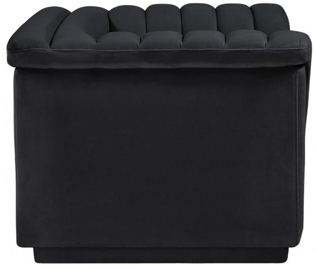 Meridian Furniture Cascade Black Velvet Fabric Chair-2