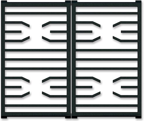 Wolf® Black Professional Gas Cooktop Transitional Grates-0