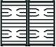 Wolf® Black Professional Gas Cooktop Transitional Grates-0