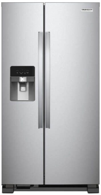 Crosley® 36" 24.5 Cu. Ft. Stainless Steel Side-by-Side Refrigerator -0