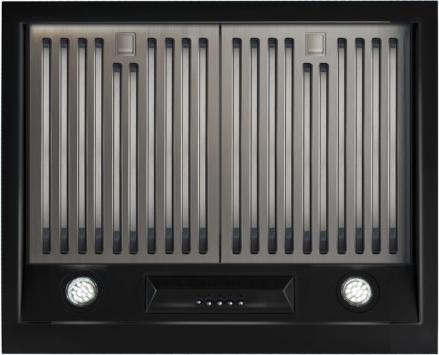 Unique® Appliances Classic Retro 24" Midnight Black Wall Mounted Range Hood-3