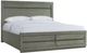 Elements International Zig Gray Queen Bed-0