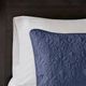 Olliix by Madison Park Navy Full/Queen Quebec Reversible Coverlet Set-5