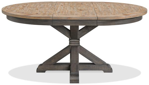 Riverside Furniture Harper Snowy Desert Round Dining Table with Matte Black Base-3