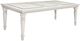 Michael Amini® Glimmering Heights Glass Top Dining Table with Ivory Base-0