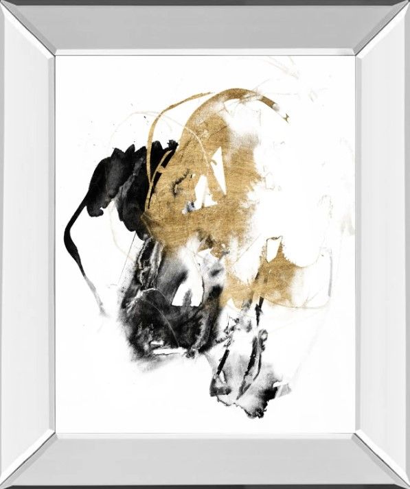Classy Art Black and Gold Splash II by Jennifer Goldberger Wall Art-0