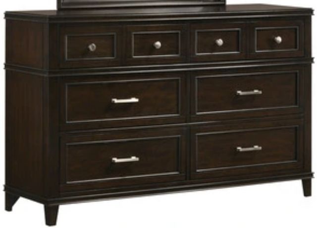 Bernards Nova II Cherry 6-Drawer Dresser-0