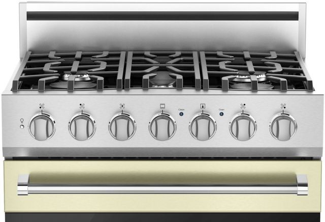 Viking® 3 Series 30" Vanilla Cream Freestanding Liquid Propane Range-1