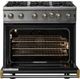 Viking® 5 Series 36" Antique Bronze Liquid Propane Pro Style Gas Range-1