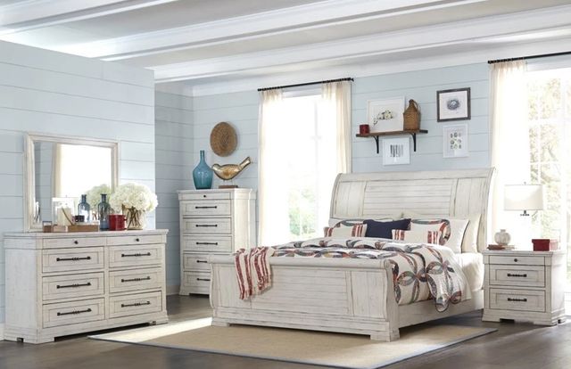 Legacy Classic Coming Home Chalk Queen Sleigh Bed -1