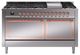 Ilve® Nostalgie II Noblesse 60'' Stainless Steel Pro Style Dual Fuel Range with Copper Trim-0