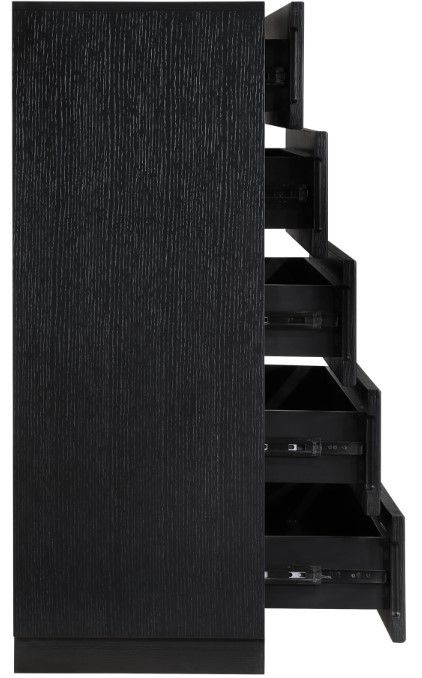 Meridian Furniture Weave Black Chest-4