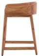 Furniture Classics Honey Brown Saddle Counter Stool-2