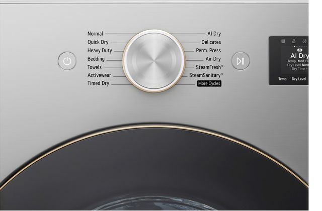 LG SIGNATURE 9 Cu. Ft. Platinum Steel Front Load Gas Dryer with Steamfresh™-4