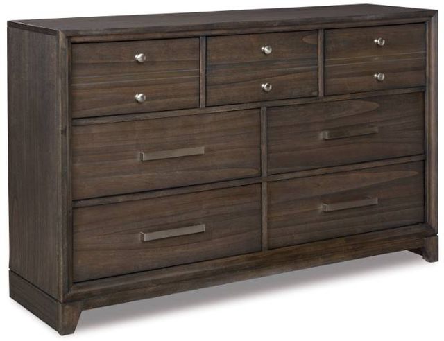 Signature Design by Ashley® Brueban 2-Piece Brown Queen Storage Panel Bed Set-2