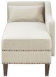 Olliix by Madison Park Ivory Trinity Accent Chaise Lounge Chair-1
