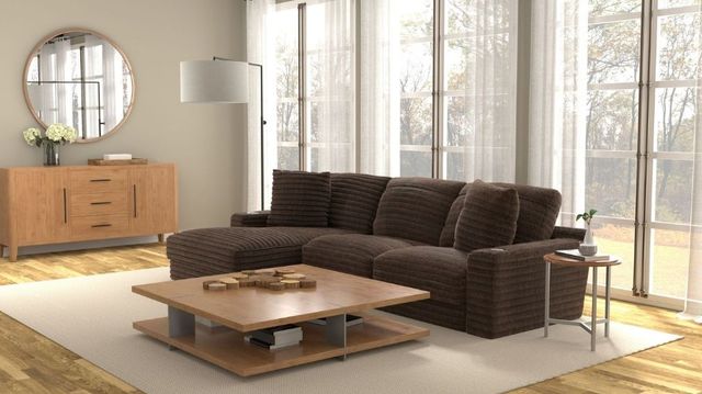 Jackson Furniture Comfrey 2-Piece Chocolate Left-Arm Facing Sofa Sectional and Chaise-1