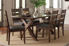 Coaster® Alston 7-Piece Rustic Knotty Nutmeg Dining Set