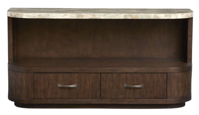 Magnussen Home® McPherson Burnt Umber Demilune Sofa Table-0