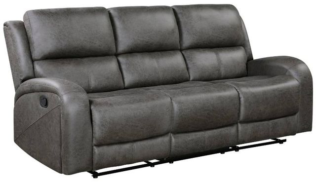 Homelegance® Pagosa Gray Double Manual Reclining Sofa-0