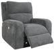 Parker House® Polaris Bizmark Gray Power Recliner-1