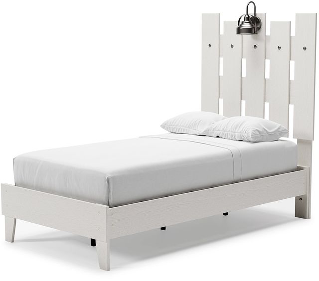 Signature Design by Ashley® Vaibryn White Twin Panel Platform Bed-2