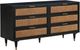 TOV Furniture Sierra Black 60" 6-Drawer Dresser-0