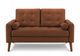 Monarch Specialties Inc. Rust 58" Loveseat with 2 Pillows-0