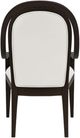 Riverside Furniture Lydia Dark Cabernet/White Curved Upholstered Arm Chair-3