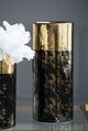 A & B Home Black/Gold Modern Chic Ceramic Vase-2