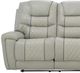 Corinthian Furniture Mcgregor Cream/Light Gray Power Reclining Sofa with Dropdown Table-1