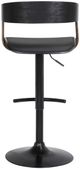 Armen Living Larisa Black Adjustable Bar Stool-4