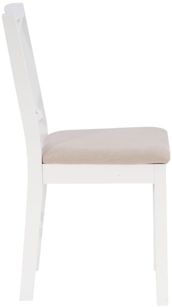 Linon Torino 2-Piece White X-Back Dining Chair-3